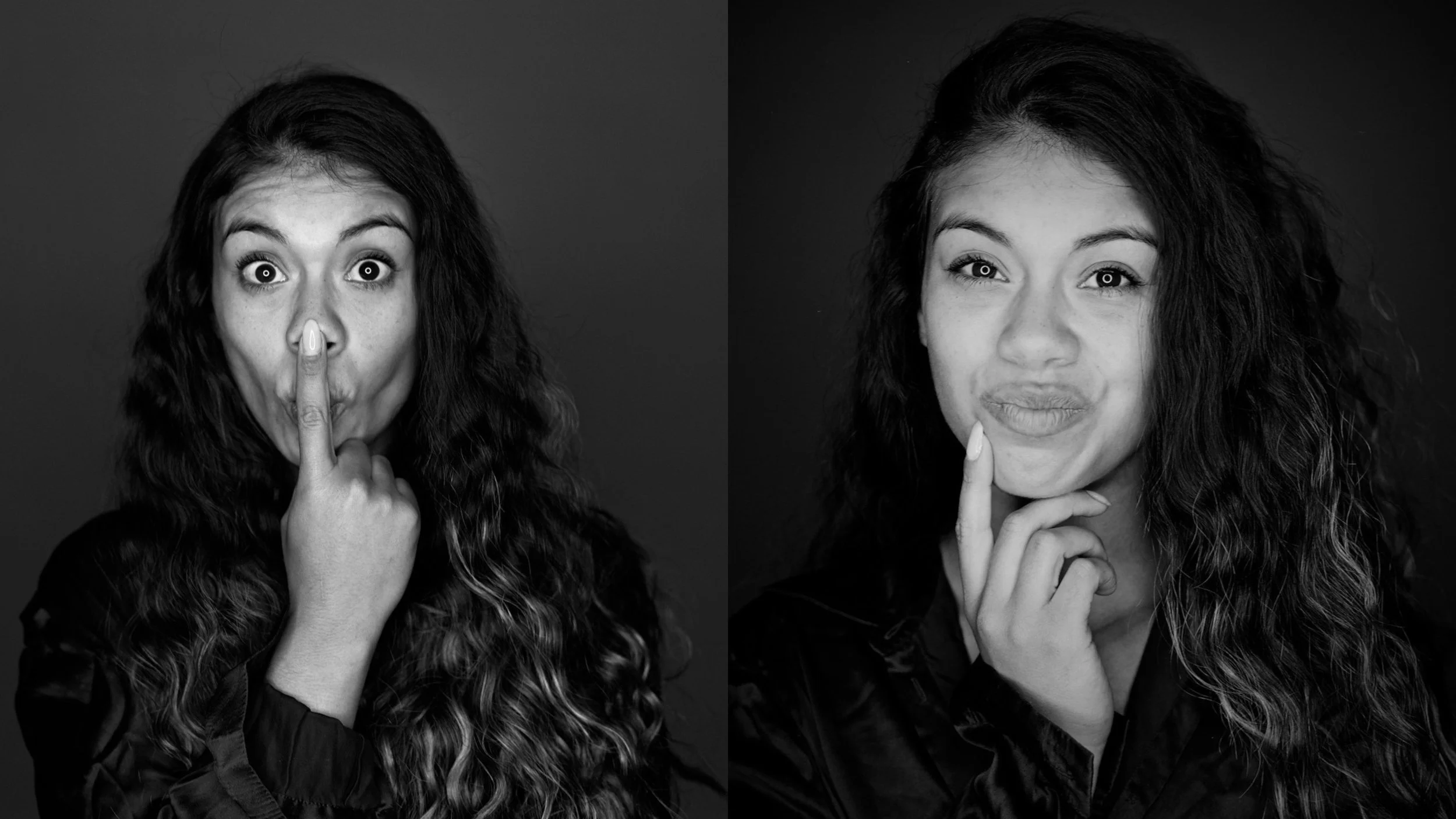 The Funny Faces of Ameeka Moore. Fuji GF670 + Ilford XP2 Super 400